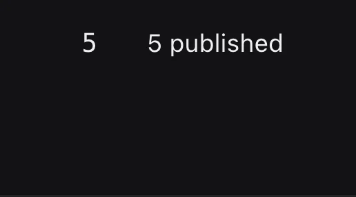 5 runs, 5 published.